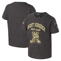 Toddler Colosseum Charcoal West Virginia Mountaineers OHT Military Appreciation Boot Camp T-Shirt