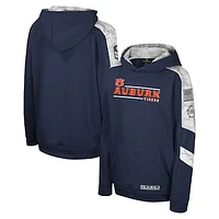 Youth Colosseum Navy Auburn Tigers OHT Military Appreciation Cyclone Digital Camo Pullover Hoodie