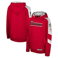 Youth Colosseum Red Georgia Bulldogs OHT Military Appreciation Cyclone Digital Camo Pullover Hoodie