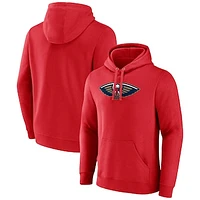 Men's Fanatics  Red New Orleans Pelicans Primary Logo Pullover Hoodie