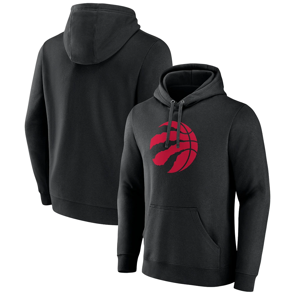 Men's Fanatics  Black Toronto Raptors Primary Logo Pullover Hoodie