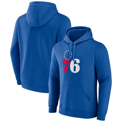 Men's Fanatics  Royal Philadelphia 76ers Primary Logo Pullover Hoodie