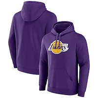 Men's Fanatics  Purple Los Angeles Lakers Primary Logo Pullover Hoodie