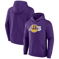 Men's Fanatics  Purple Los Angeles Lakers Primary Logo Pullover Hoodie