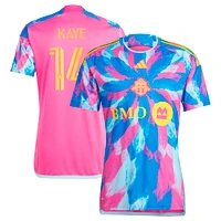 Men's adidas Mark-Anthony Kaye Pink Toronto FC 2023 The Energy Kit Replica Player Jersey