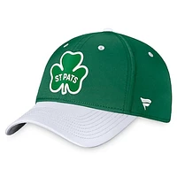 Men's Fanatics Kelly Green/White Toronto Maple Leafs St. Patricks Alternate Authentic Pro Flex Hat