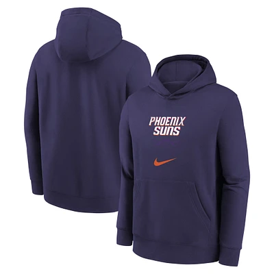 Youth Nike Purple Phoenix Suns 2023/24 City Edition Essential Pullover Hoodie