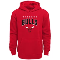 Youth Red Chicago Bulls Stadium Classic Pullover Hoodie