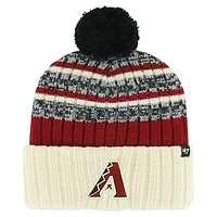 Men's '47 Natural Arizona Diamondbacks Tavern Cuffed Knit Hat with Pom