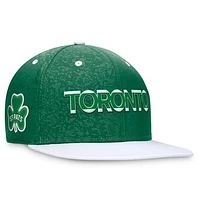 Men's Fanatics Kelly Green/White Toronto Maple Leafs St. Patricks Alternate Authentic Pro Snapback Hat