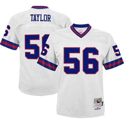 Youth Mitchell & Ness Lawrence Taylor White New York Giants 1986 Retired Player Legacy Jersey