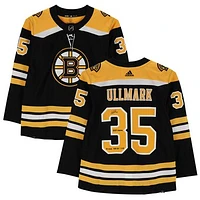 Linus Ullmark Boston Bruins Autographed Black Adidas Authentic Jersey with Multiple Inscriptions