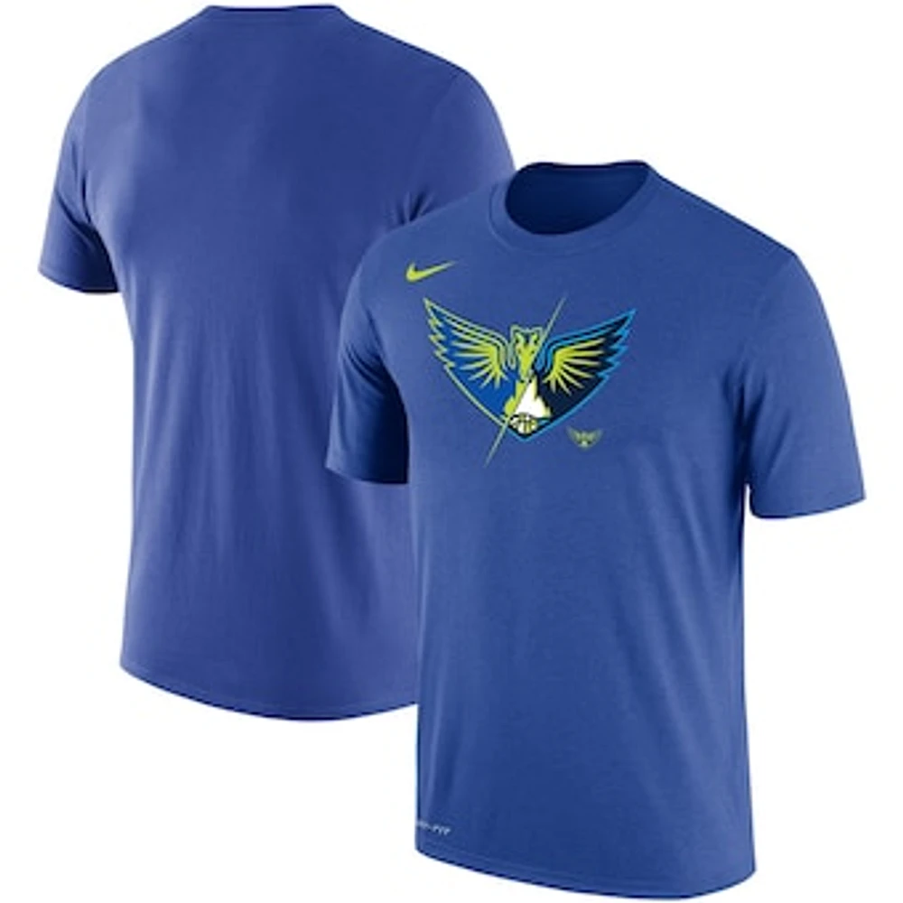 Unisex Nike Blue Dallas Wings Split Logo Performance T-Shirt