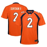Youth Nike Patrick Surtain II Orange Denver Broncos Game Jersey