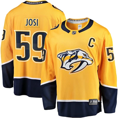 Men's Fanatics Roman Josi Gold Nashville Predators Home Breakaway Jersey