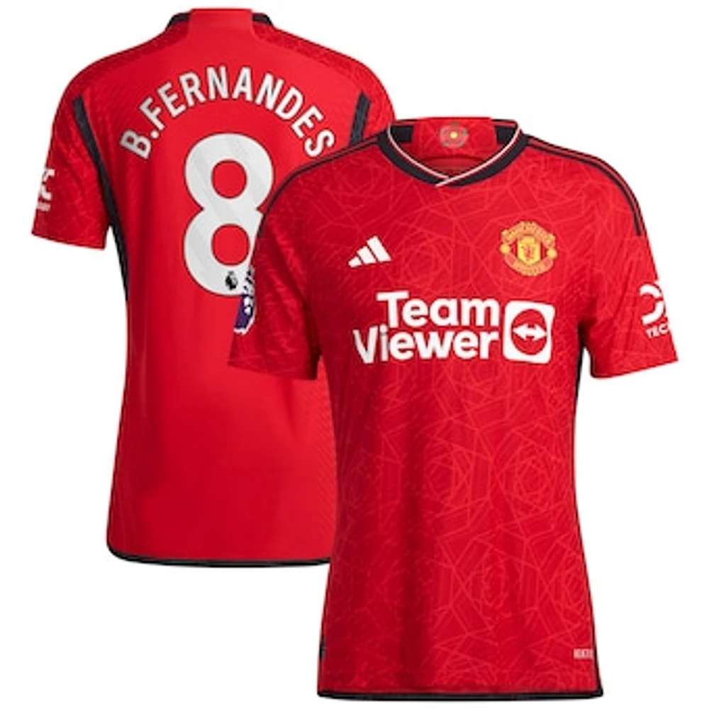 Men's adidas Bruno Fernandes Red Manchester United / Home Authentic Player Jersey