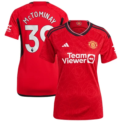 Women's adidas Scott McTominay Red Manchester United 2023/24 Home Replica Player Jersey