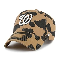 Women's '47 Brown Washington Nationals Rosette Clean Up Adjustable Hat