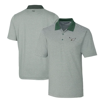 Men's Cutter & Buck  Midnight Green Philadelphia Eagles Gridiron Classics Big Tall Forge Tonal Stripe Stretch Polo