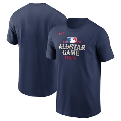 Men's Nike  Navy 2024 MLB All-Star Game Wordmark T-Shirt