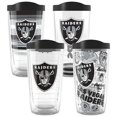 Tervis Las Vegas Raiders Four-Pack 16oz. Classic Tumbler Set