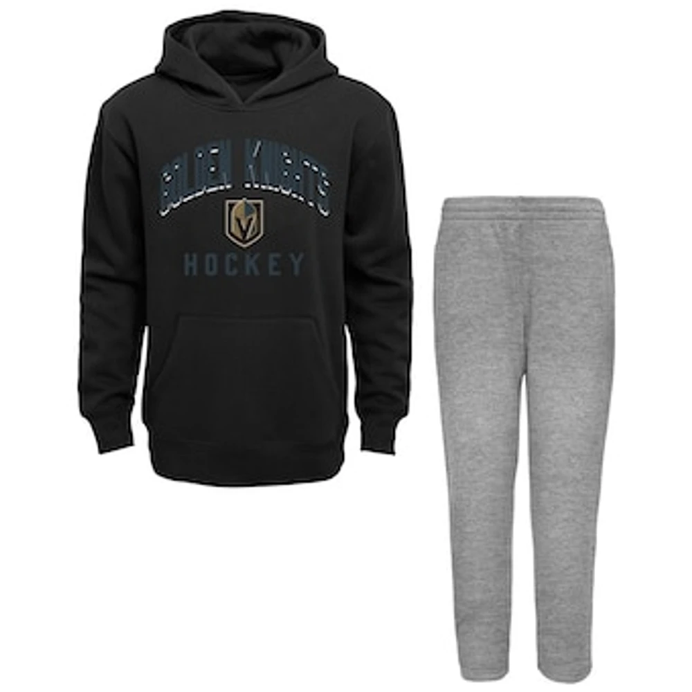 Toddler Black/Heather Gray Vegas Golden Knights Play by Pullover Hoodie & Pants Set