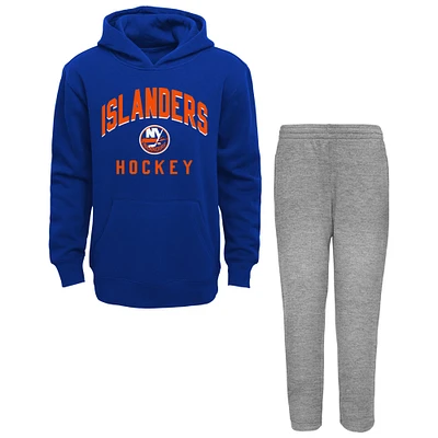 Toddler Blue/Heather Gray New York Islanders Play by Pullover Hoodie & Pants Set