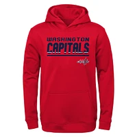 Youth Red Washington Capitals Headliner Pullover Hoodie