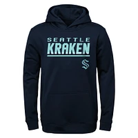 Youth Navy Seattle Kraken Headliner Pullover Hoodie