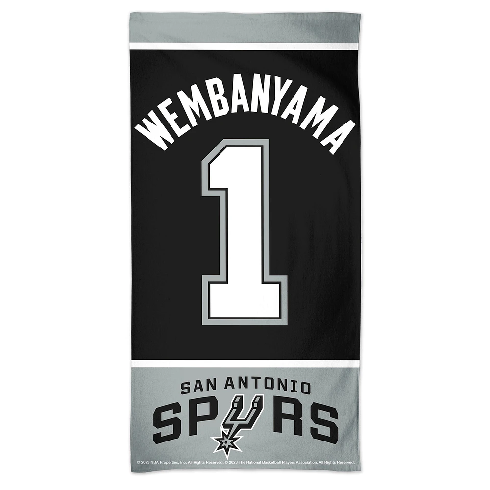 WinCraft Victor Wembanyama San Antonio Spurs 30" x 60" Spectra Beach Towel