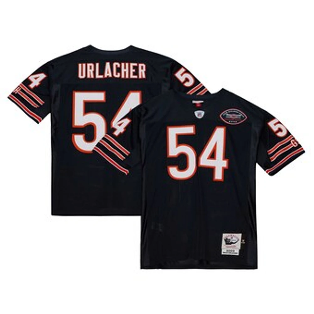 Men's Mitchell & Ness Brian Urlacher Navy Chicago Bears 2003 Authentic Throwback Retired Player Jersey