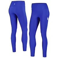 Women's  Royal Kentucky Wildcats 7/8 Mixed Media Pocket iLeggings