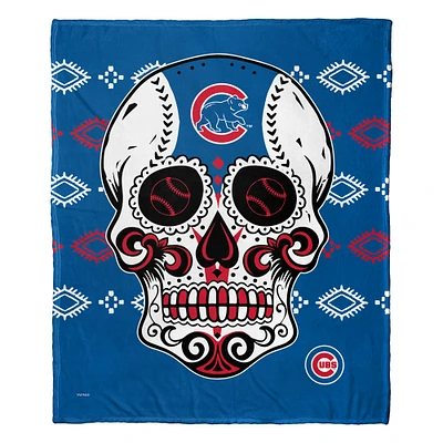 The Northwest Group Chicago Cubs 50" x 60" Candy Skull Silk Touch Throw Blanket