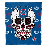 The Northwest Group Chicago Cubs 50" x 60" Candy Skull Silk Touch Throw Blanket