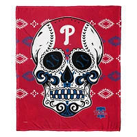 The Northwest Group Philadelphia Phillies 50" x 60" Candy Skull Silk Touch Throw Blanket