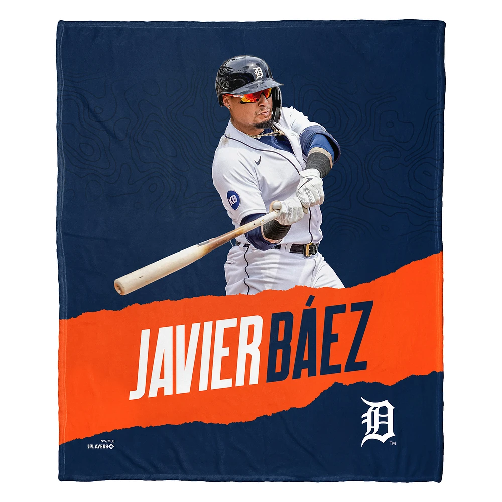 The Northwest Group Javier Baez Detroit Tigers 50" x 60" Player Silk Touch Throw Blanket