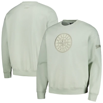 Men's Pro Standard Green Seattle Mariners Neutral Drop Shoulder Pullover Sweatshirt