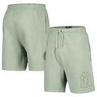 Men's Pro Standard Cream New York Yankees Neutral Fleece Shorts