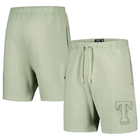 Men's Pro Standard Light Green Texas Rangers Neutral Fleece Shorts