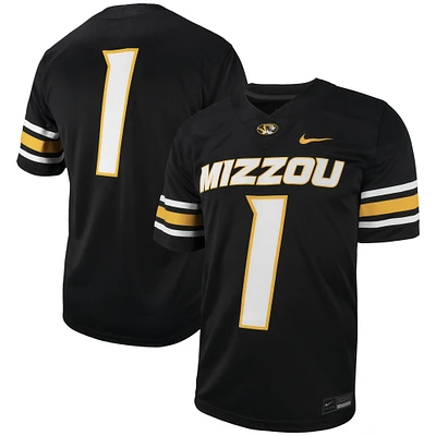 Men's Nike #1 Black Missouri Tigers Untouchable Football Replica Jersey