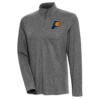 Women's Antigua Heather Indiana Pacers Confront Quarter-Zip Pullover Top