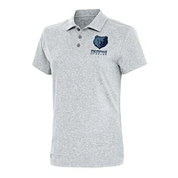 Women's Antigua Heather Memphis Grizzlies Motivated Polo