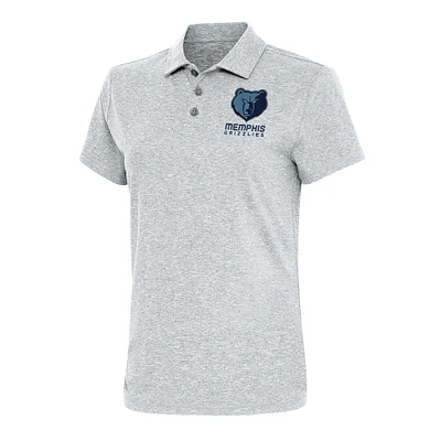 Women's Antigua Heather Memphis Grizzlies Motivated Polo