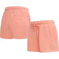 Women's Pro Standard Pink Los Angeles Dodgers Neutral Fleece Shorts