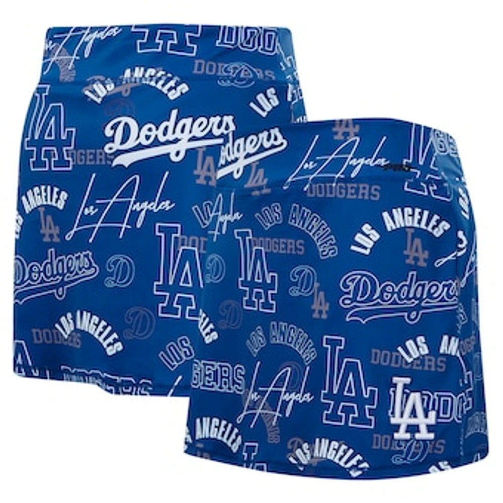 Women's Pro Standard Royal Los Angeles Dodgers Toss Logo Lux Skort