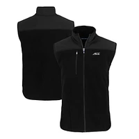 Men's Cutter & Buck  Black ACC Gear Helmet Cascade Eco Sherpa Fleece Full-Zip Vest