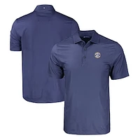 Men's Cutter & Buck  Navy SEC Gear Pike Eco Tonal Geo Print Stretch Recycled Polo