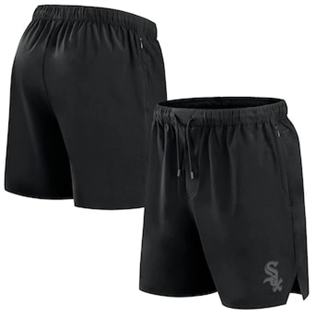 Men's Fanatics Black Chicago White Sox Front Office Woven Shorts