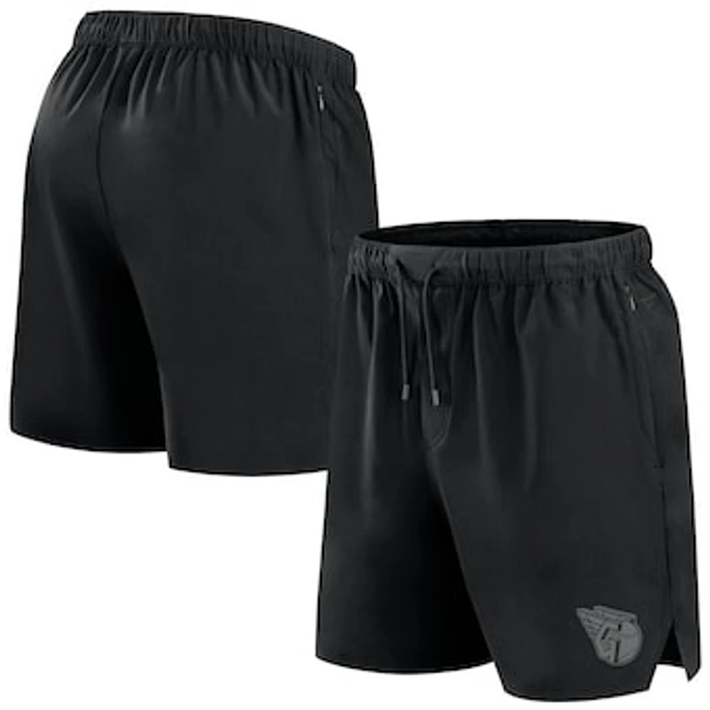 Men's Fanatics Black Cleveland Guardians Front Office Woven Shorts