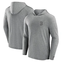 Men's Fanatics Black Boston Red Sox Front Office Tech Lightweight Hoodie T-Shirt